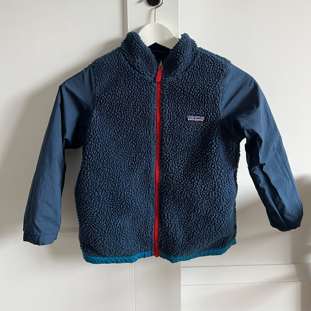 Reversible Patagonia Fleece Zip up Kids Size XS